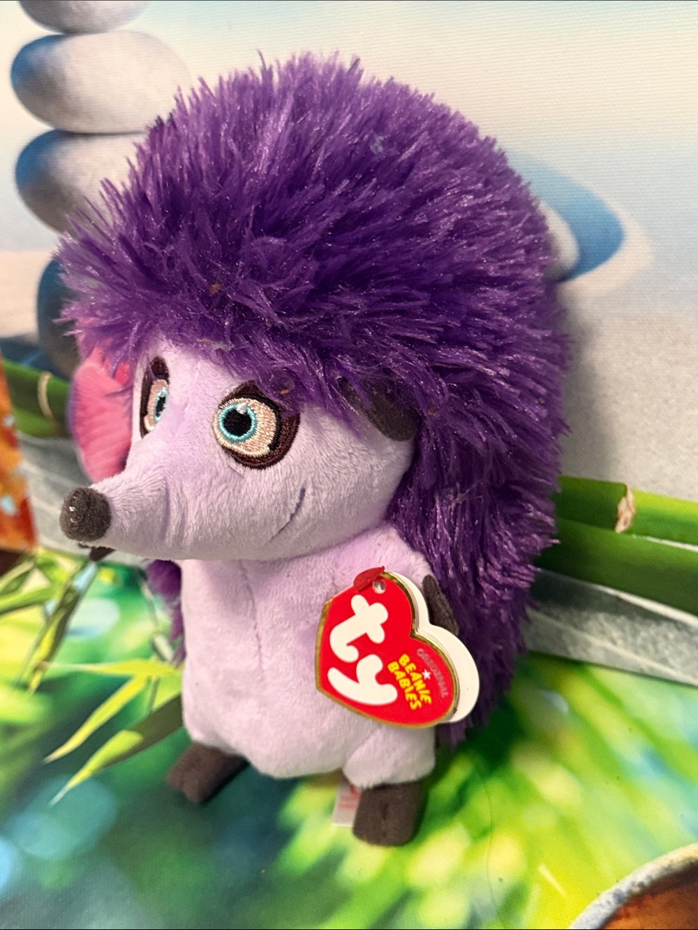 πΏ3 For $15 πΏTy Purple Plush Hedgehog with Dark Purple Spines